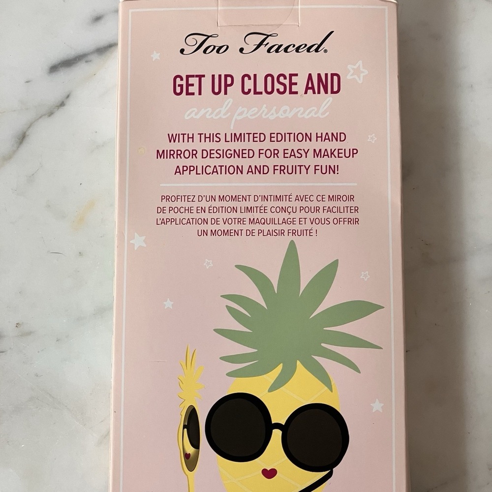 Too Faced Lookin' Fine-Apple Pineapple Hand Mirror Limited Edition 2018 NIB - Picture 5 of 11